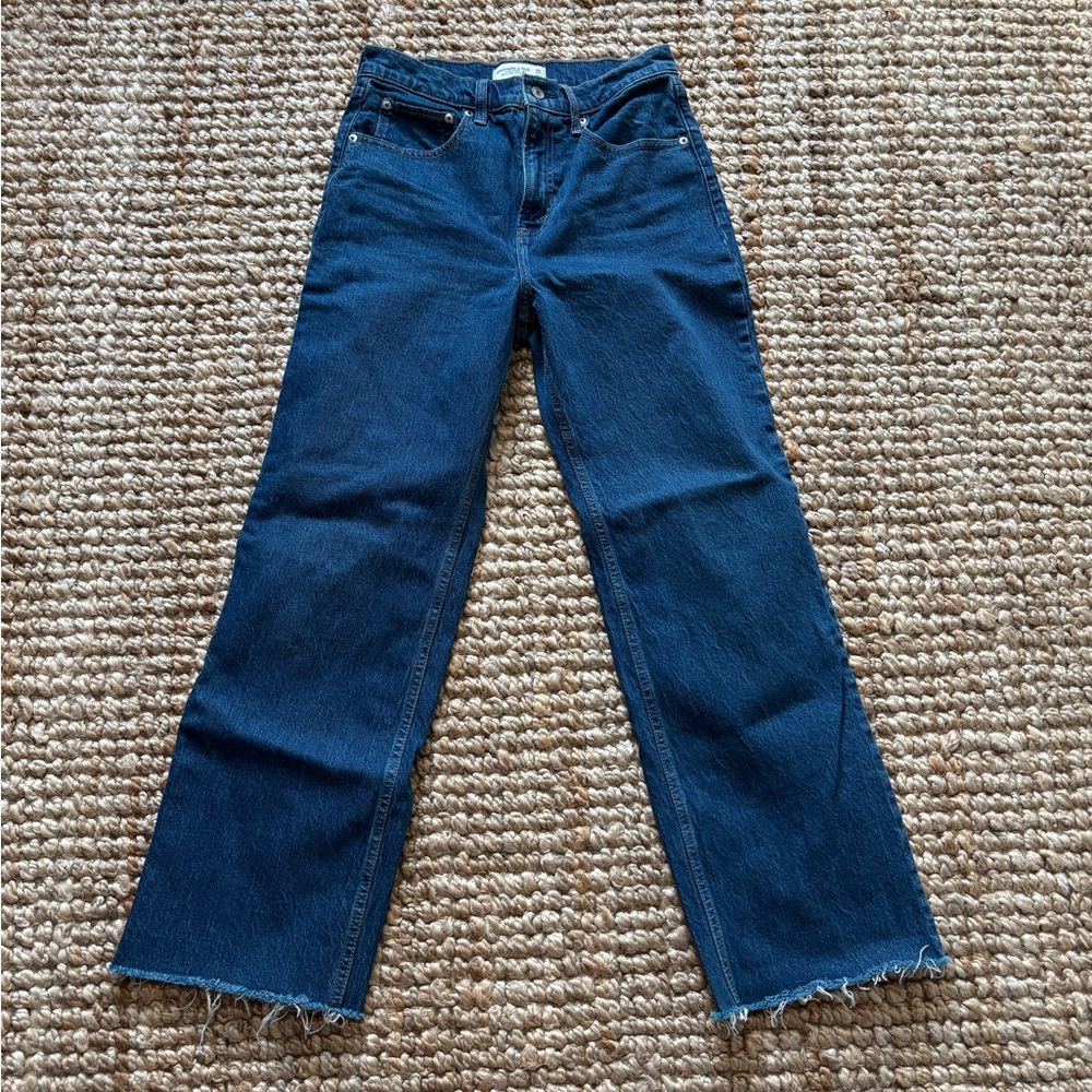 Abercrombie & Fitch Dark Blue Straight Leg Jeans